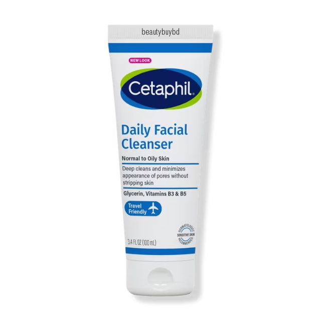 Cetaphil Daily Facial Cleanser For Normal To Oily Skin 100ml