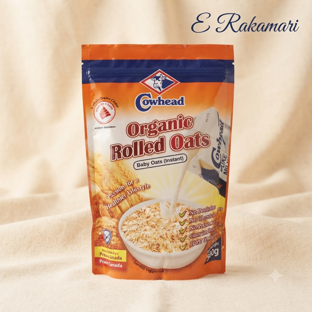 Cowhead Organic Rolled Oats (Baby Oats Instant) 500g