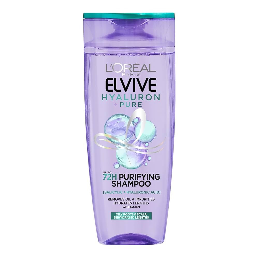 L'Oreal Elvive Pure Hyaluron 72H Purifying Shampoo 400ml