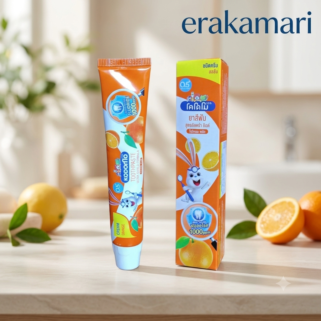 Kodomo Baby Toothpaste Orange Flavor-40g