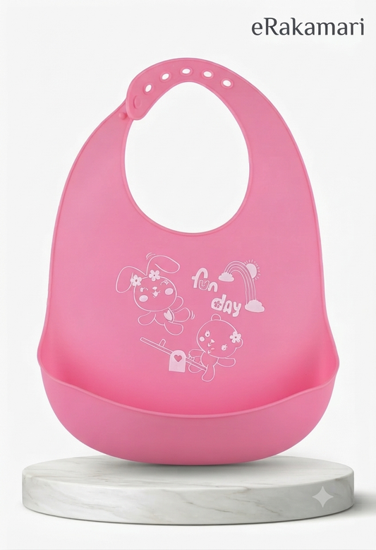 Silicon Baby Bib With Food Catcher 1p