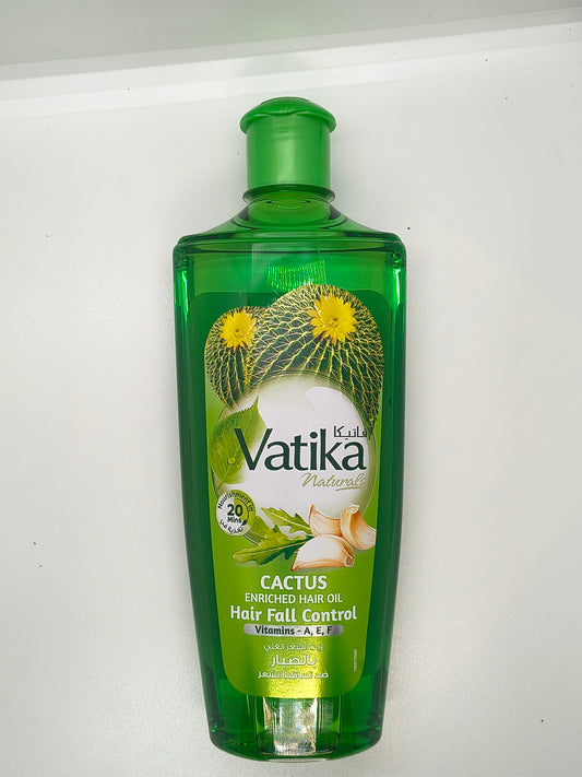Vatika Naturals Cactus Enriched Hair Oil Hair Fall Control 300ml UAE