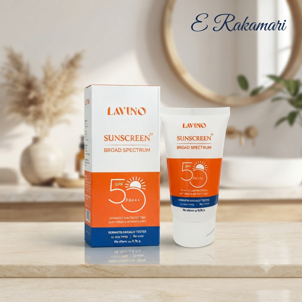 Lavino Sunscreen Broad Spectrum SPF 50 PA+++50ml
