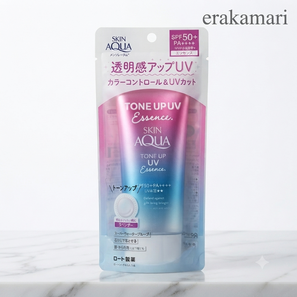 The Skin Aqua Tone Up UV Essence SPF50+ PA++++ 80g (Lavender)