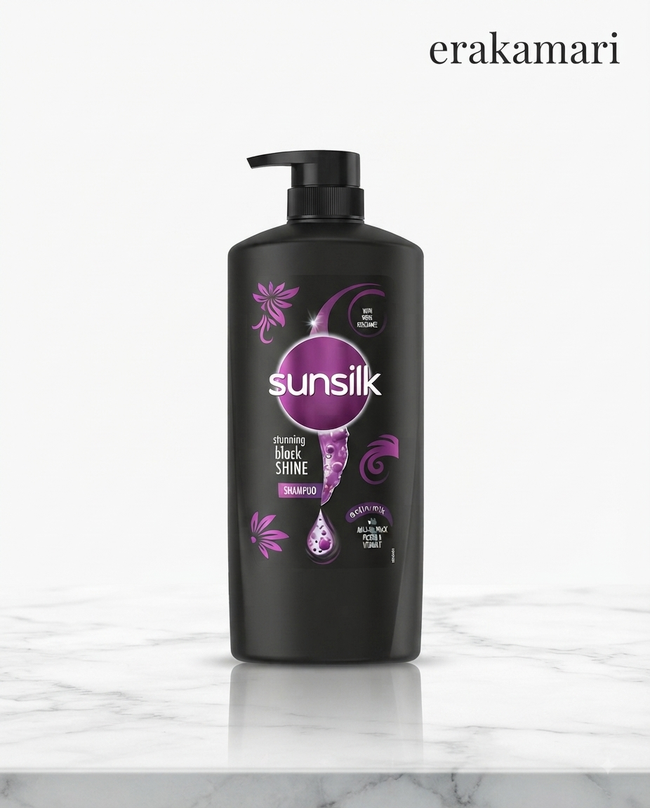 Sunsilk Stunning Black Shine Shampoo (1000ml / 1 Liter)
