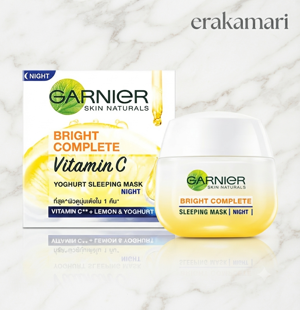 Garnier Bright Complete Vitamin C Night Sleeping Mask Cream 40gm