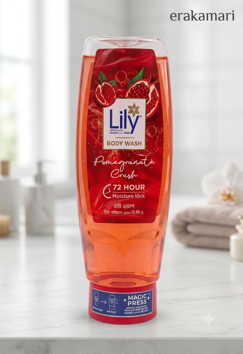 Lily Pomegranate Crush Body Wash 500ml
