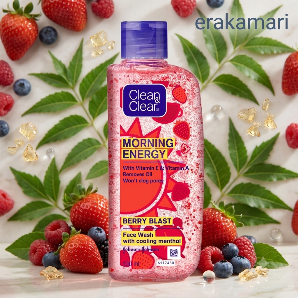 Clean & Clear Morning Energy Berry Blast Face Wash. 100