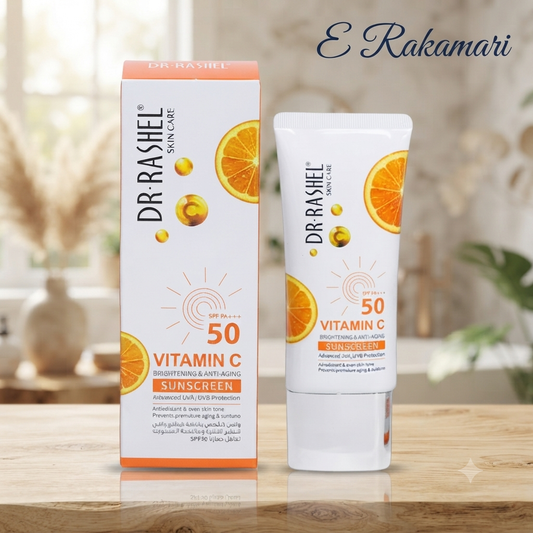 Dr. Rashel Vitamin C Brightening & Anti-Aging Sunscreen with SPF 50 PA+++. 50g