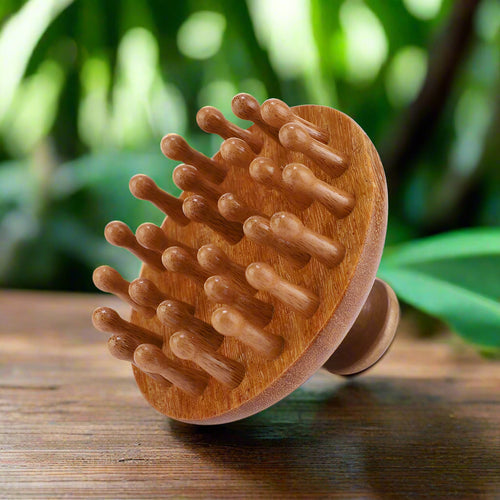 wooden scalp and body massager
