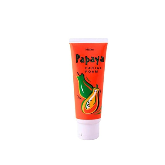Mistine Papaya Enzymes Extract Whitening Facial Foam Face Wash Cleanser 100g