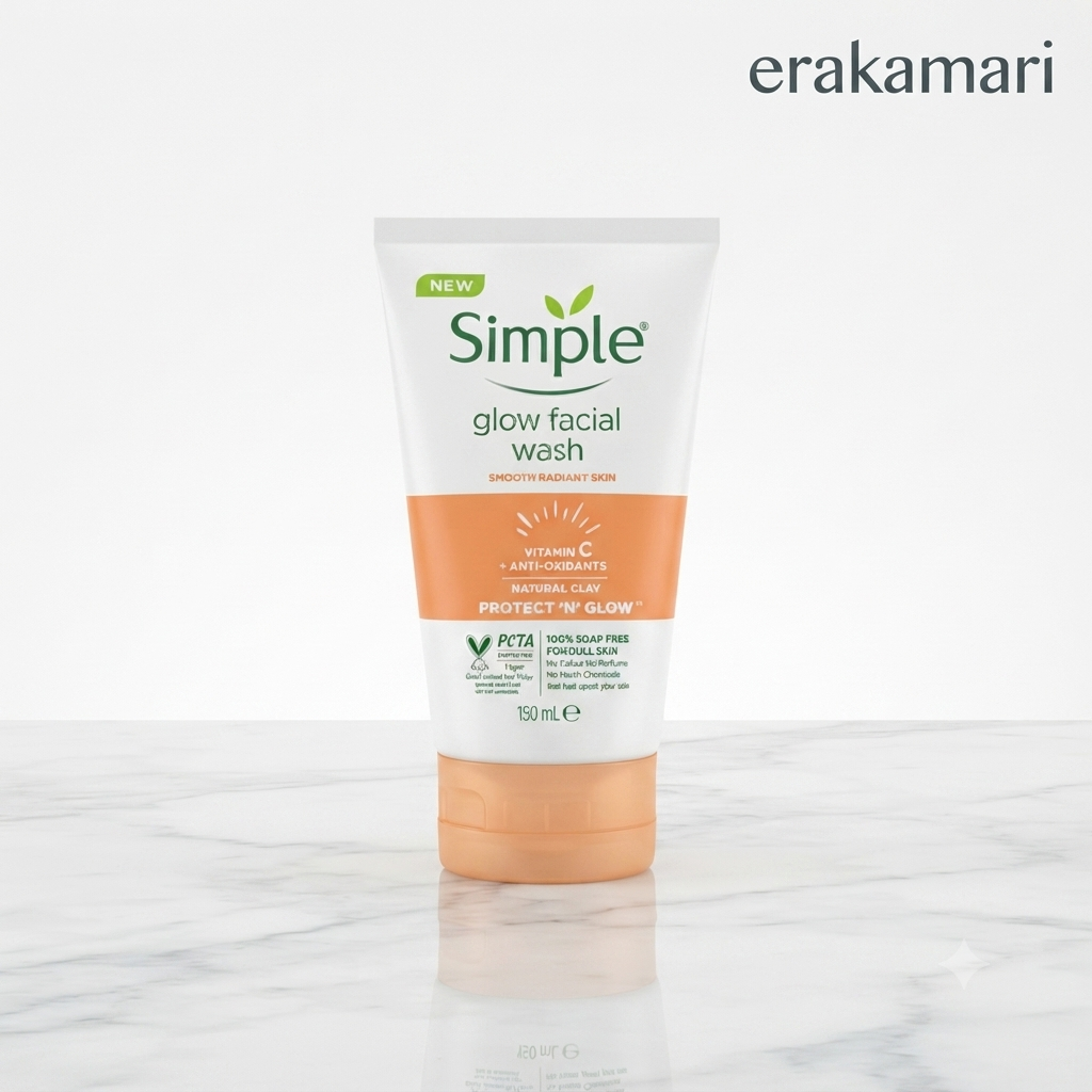 Simple Protect 'N' Glow Vitamin C Glow Facial Wash 150 ml (Made In  Hungary)