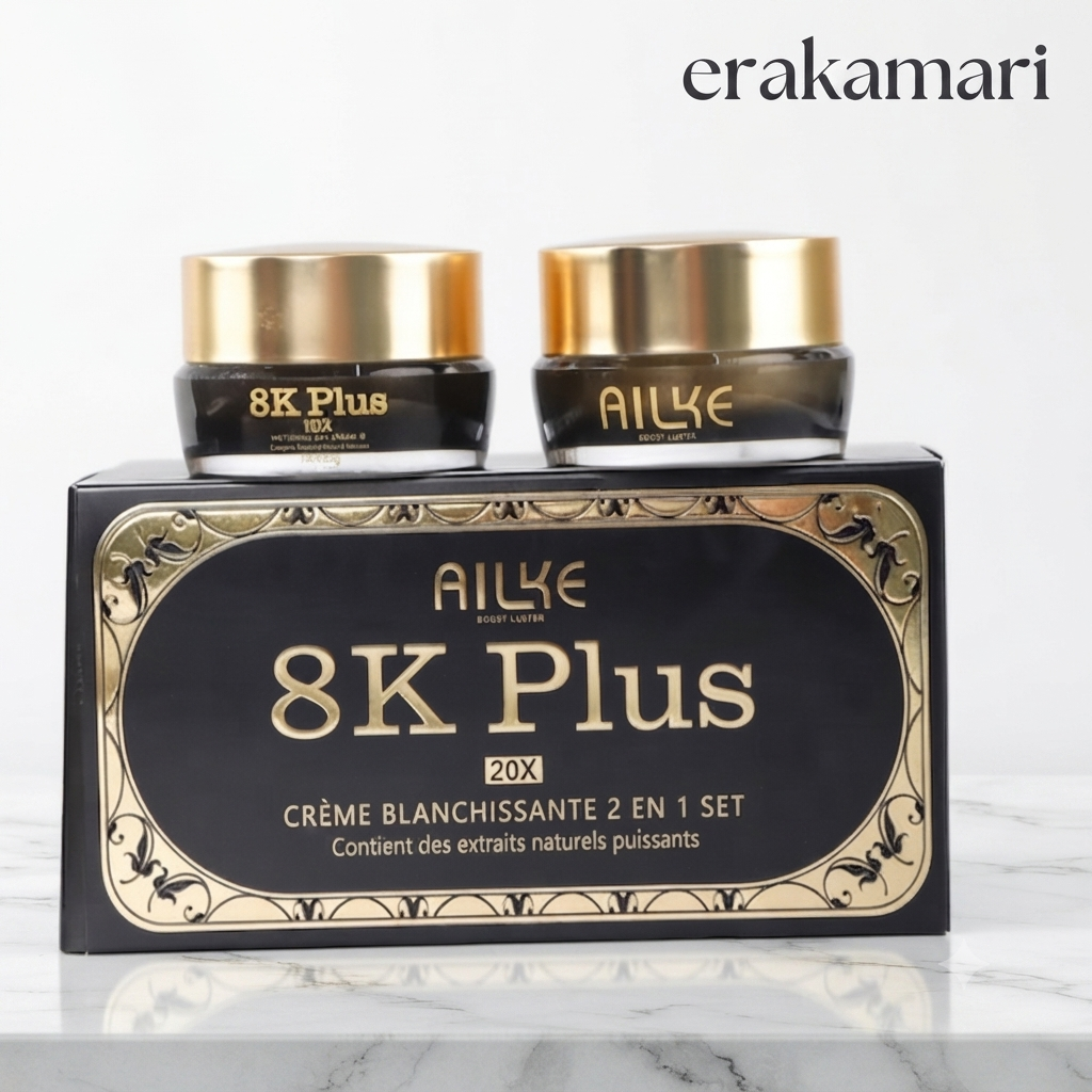 AILKE 8K Plus 20X Whitening Night & Day Cream set