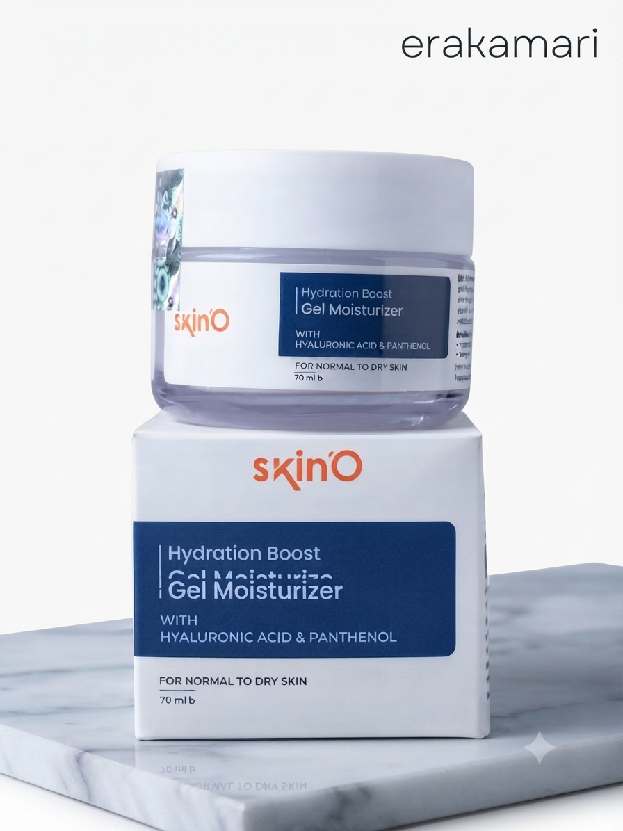 Skin'O Hydration Boost Gel Moisturizer With Hyaluronic Acid And Panthenol 70ML For Dry Skin